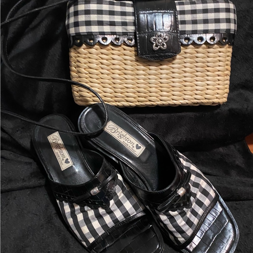 Brighton POPPY set - shoes size 8.5 with matching bag